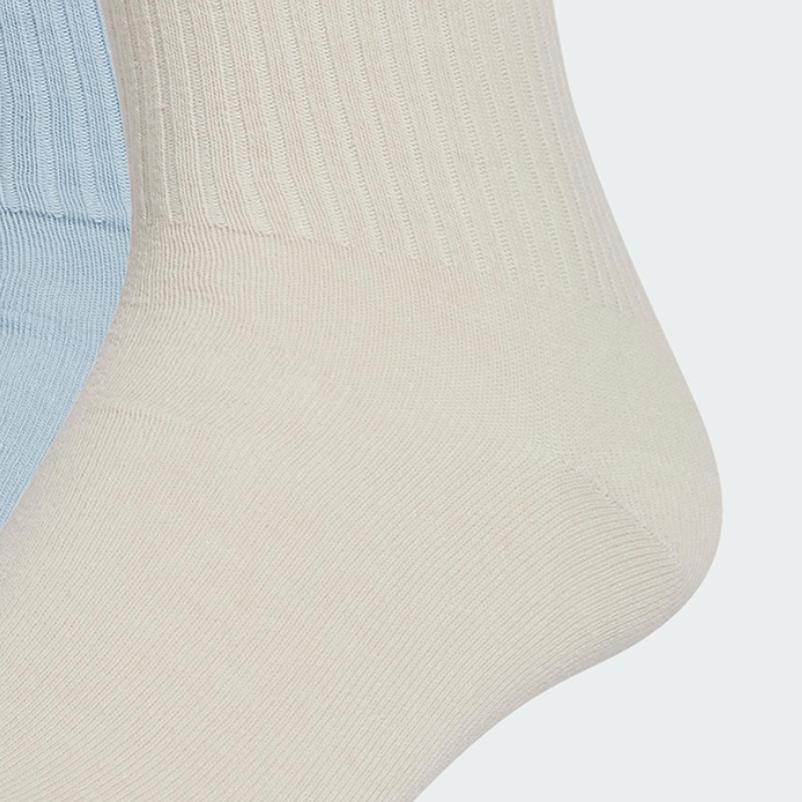 Men's Adidas Originals Premium Essentials Ankle Socks Unisex 2 Pack Blue/Bauxite Brown