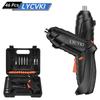 14pcs/46pcs Electric Screwdriver Set USB Rechargeable Mini Electric Drill Tool Set Portable Cordless Screwdriver Home Repair Multitool Kit