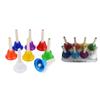 Colorful 8 Note Handbells Set Musical Bells Hand Percussion Bells Music Toy for Church Chorus, Wedding, Family Party