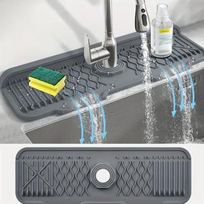 Силиконовый коврик для крана, противоскользящий чехол для раковины, защита раковины, подходит для кухни и ванной комнаты, аксессуары для дома