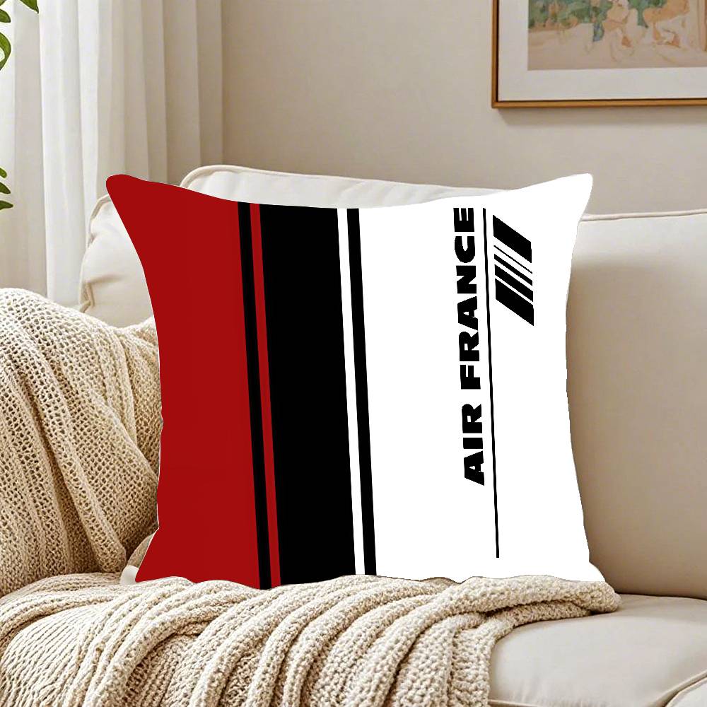 Air France Pillow Case Pattern Printed Pillowcase For Living Room Sofa Cushion Cover & Bedroom Decor
