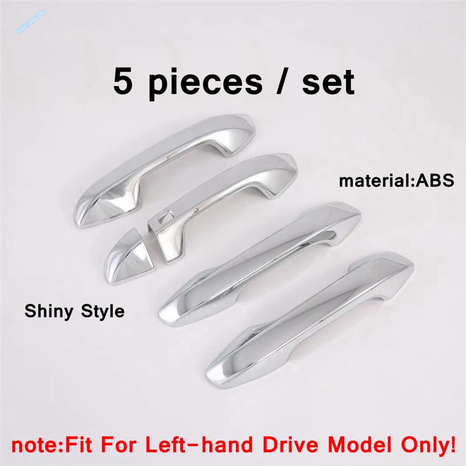 For Kia Seltos - 2024 Carbon Fiber / Shiny Car Outside Door Pull Doorknob Handle Bowl Cover Trim ABS Exterior Accessories