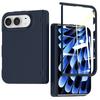 Роскошный, безопасный для кожи, магнитный защитный чехол для IPhone, дизайн Duo, встроенная защитная пленка для переднего экрана, противоударный чехол для MagSafe