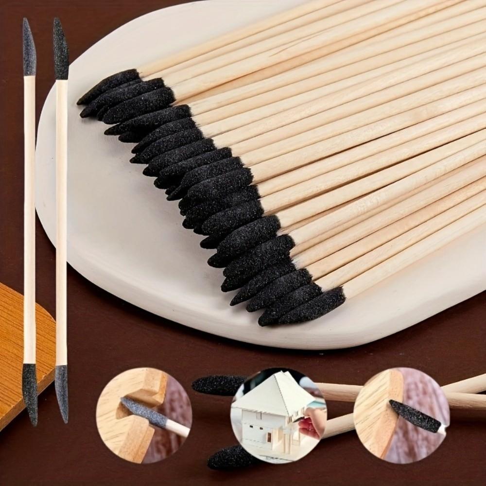 2 Sanding Size Double Side Sanding Twigs Double Ended Fine Grit Sandpaper Sticks Manicure