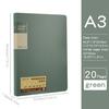 Thickened Light Retro Color A3 Document Folder Multi-color Matte Office Student 8K Large Portfolio Sketch Folder for Drawings
