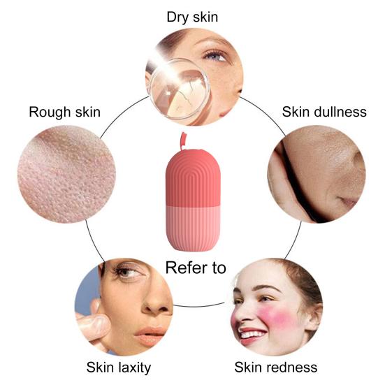 Ice Roller Reusable Face Beauty Massage Ice Mold Pore Contraction Skin Cooling Roller for Skin Cares