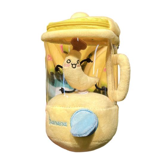 Игрушка-соковыжималка Веселая интерактивная плюшевая игрушка Блендер Забавная игрушка с выражением лица Декоративная