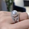 Imitation Pearl Ring Girl, Princess Lady Temperament Single Ring, Elegant High-End Jewelry