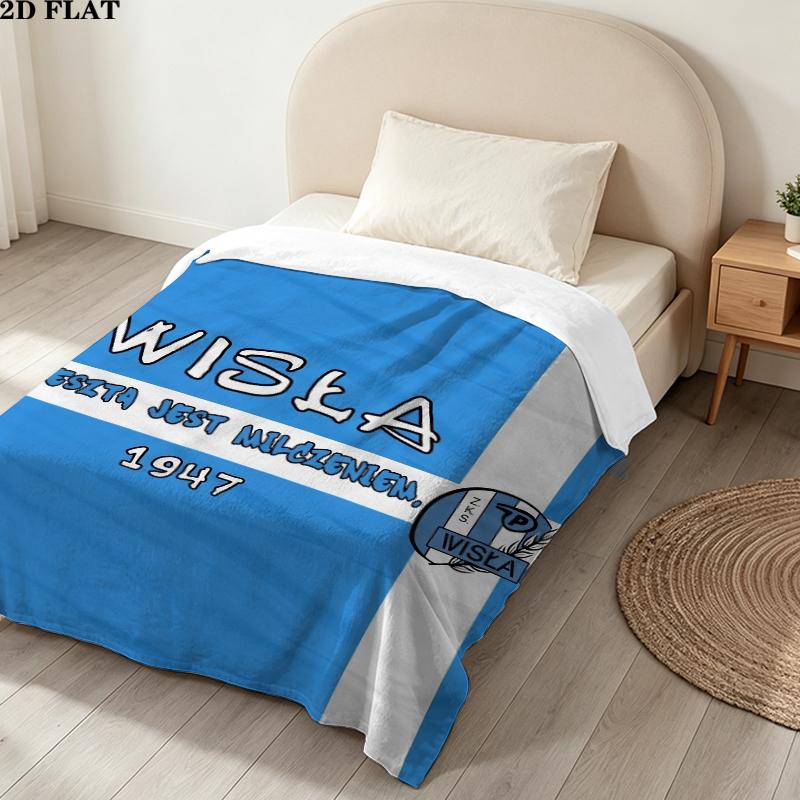 Wisa Pock Print Flannel Blanket, High quality Comfortable for All Seasons, Home Decor, Warmth and Comfort, Perfect for Christmas Gifts