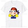 Kawaii Japanese Milk Peko-chan Printed Graphic Tshirt Harajuku Y2k Casual Fashion  T Shirt Hipster Hip Hop Summer  Tees