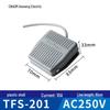 TFS-201 Plastic Foot Switch, 2m Cable, Pedal-Operated, Aviation Plug, Two/Three-Core Options