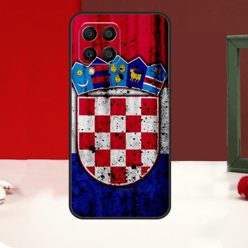 Чехол-флаг с гербом Хорватии для Samsung Galaxy M55 M35 M15 M56 M36 M16 M31 M21 M13 M33 M53 M12 M32 M52 M14 M34 M54