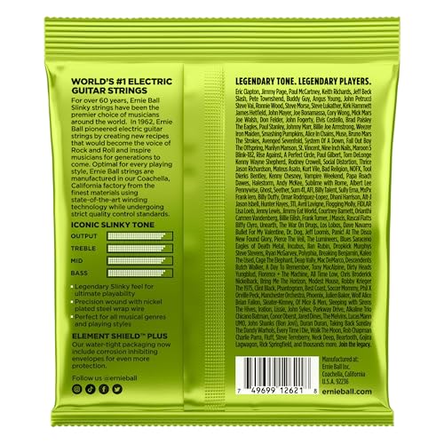 [Authentic] Ernie Ball 2621 Electric Guitar Strings, 7-String (10-56) 7-String Regular Slinky