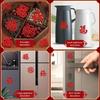20pcs/set  Decorative Pendant Mixed Mini Fu Character Felt Stickers for New Home Arrangement Decoration, Moving Supplies