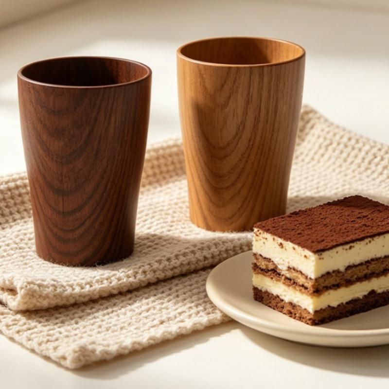 Functional Imitation Wood Grain Mug Perfect for Tea Coffee and More