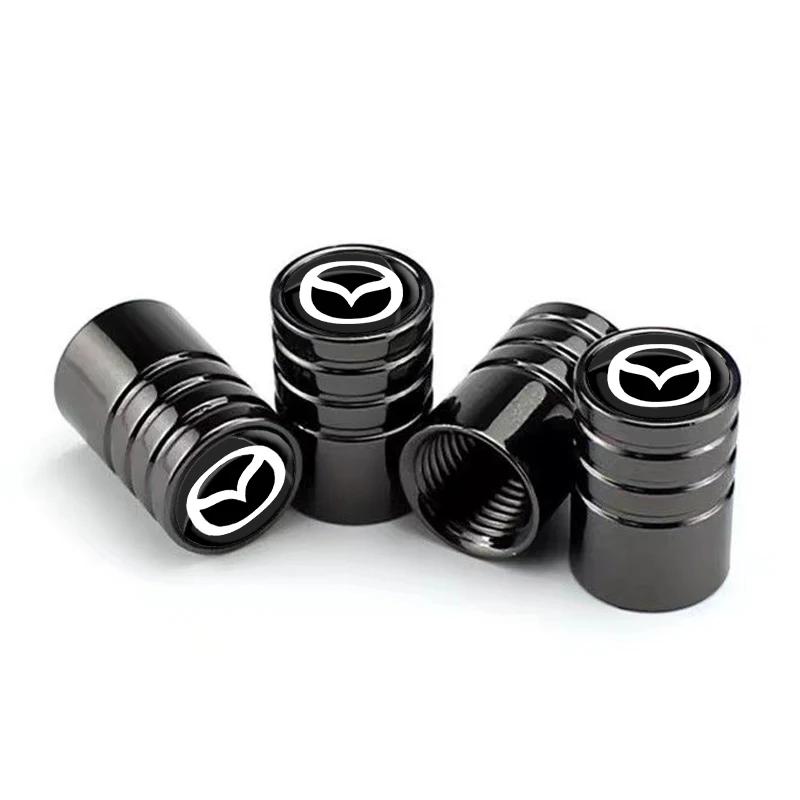 4Pcs/set Alloy Car Tire Valve Stem Air Caps Anti-theft Airtight Cover For Mazda-6-3 Angkesaila CX3 CX4 CX5 CX7 CX9 CX30 RX8 7 h4