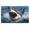 Great White Shark Jumping Single-sided Printing Flag 3x5FT 4x6FT Outdoor Yard Banner Durable Decor