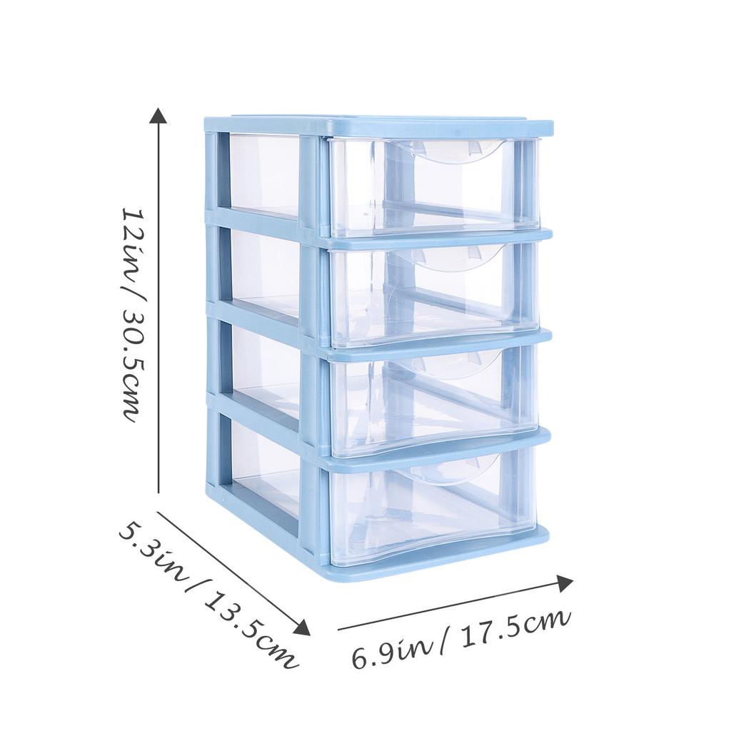 1Pcs Drawer Type Storage Box Desktop Organizer Transparent Makeup Storage Case Sundries Container Clear Desktop Box