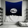 Philadelphia 76Ers Team Logo Threepiece Set 1 Duvet Cover 2 Pillowcase Without Core Duvet Cover And Pillowcase Bedding Set