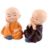 Baby Buddha Statuette, 4 Pieces, Little Monks Buddha Figurines, Cute   Kungfu Monk, Car Interior Decoration, Resin Crafts, Wall Shelf,