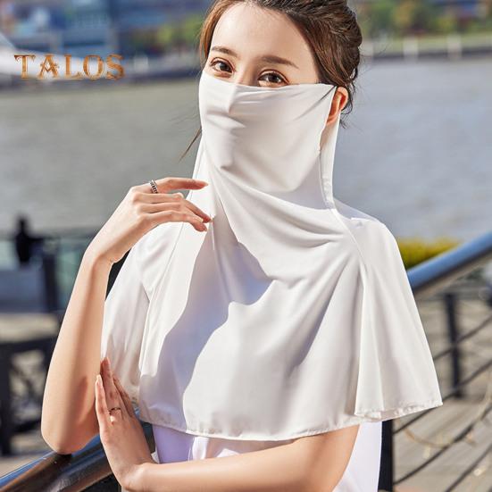 Солнцезащитный щиток для лица Ice Silk Защита шеи Летняя защита для верховой езды Активный отдых на свежем воздухе Путешествия шейный платок