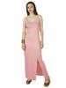 Women Long Thin Cotton Maxi Gown With Side Slit Comfy Custom Dress