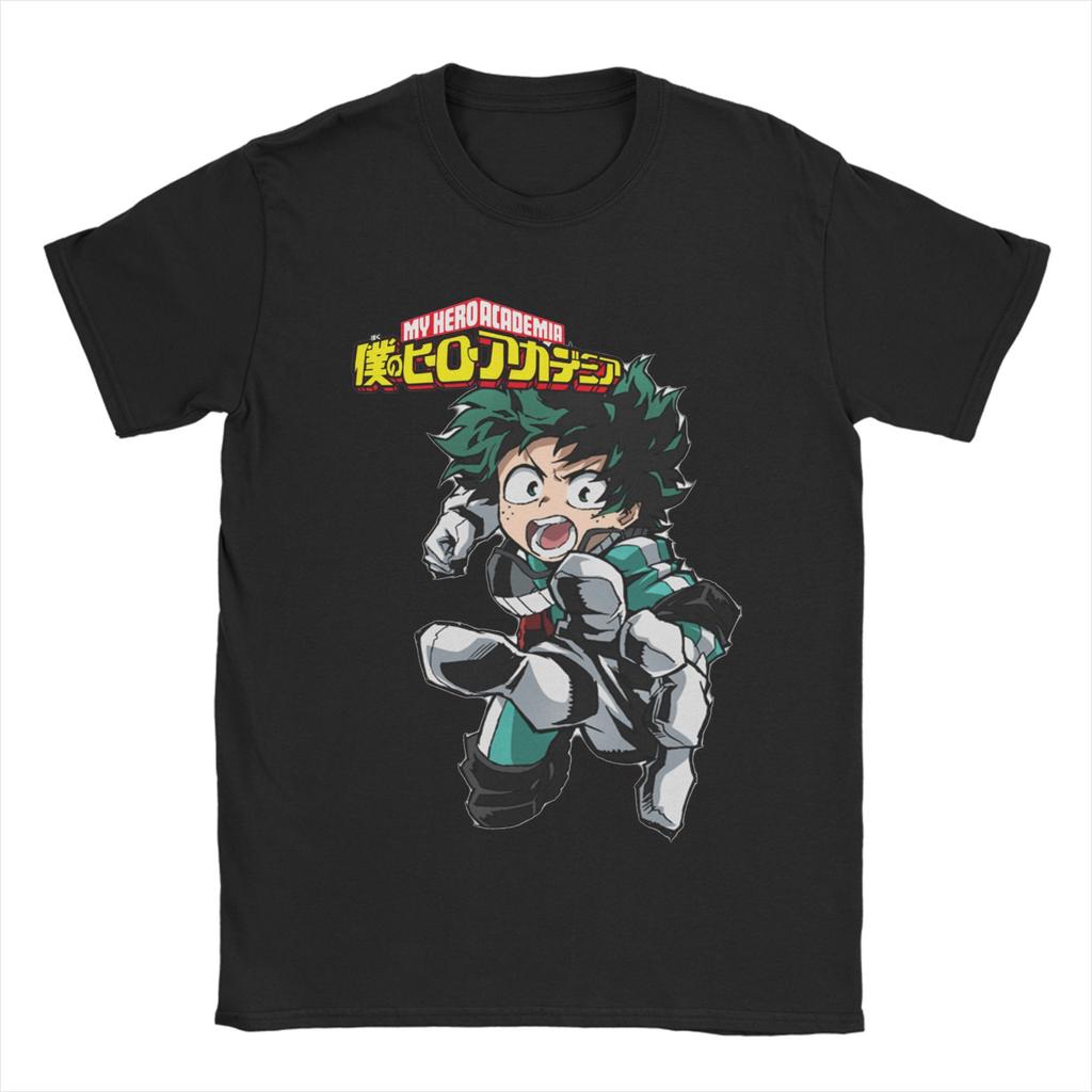 My Hero Academia Deku T-Shirt Unisex 100%Cotton Tops Funny  O-neck Short Sleeve