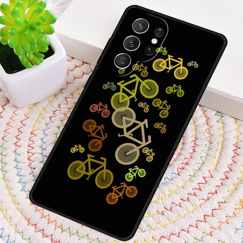 Mountain Bike Cycling art Silicone Phone Case For Samsung Galaxy note 10 pro S26 S25 S24 S23 S22 S21 Plus S25Ultra Capa Cover