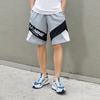 Li-Ning Color Block Graphic Shorts 'Grey Black' Men's AKSR569-2