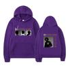 Unisex Black Hoodie Double Sided Album Cover Graphic Print Pullover Sweatshirt Streetwear