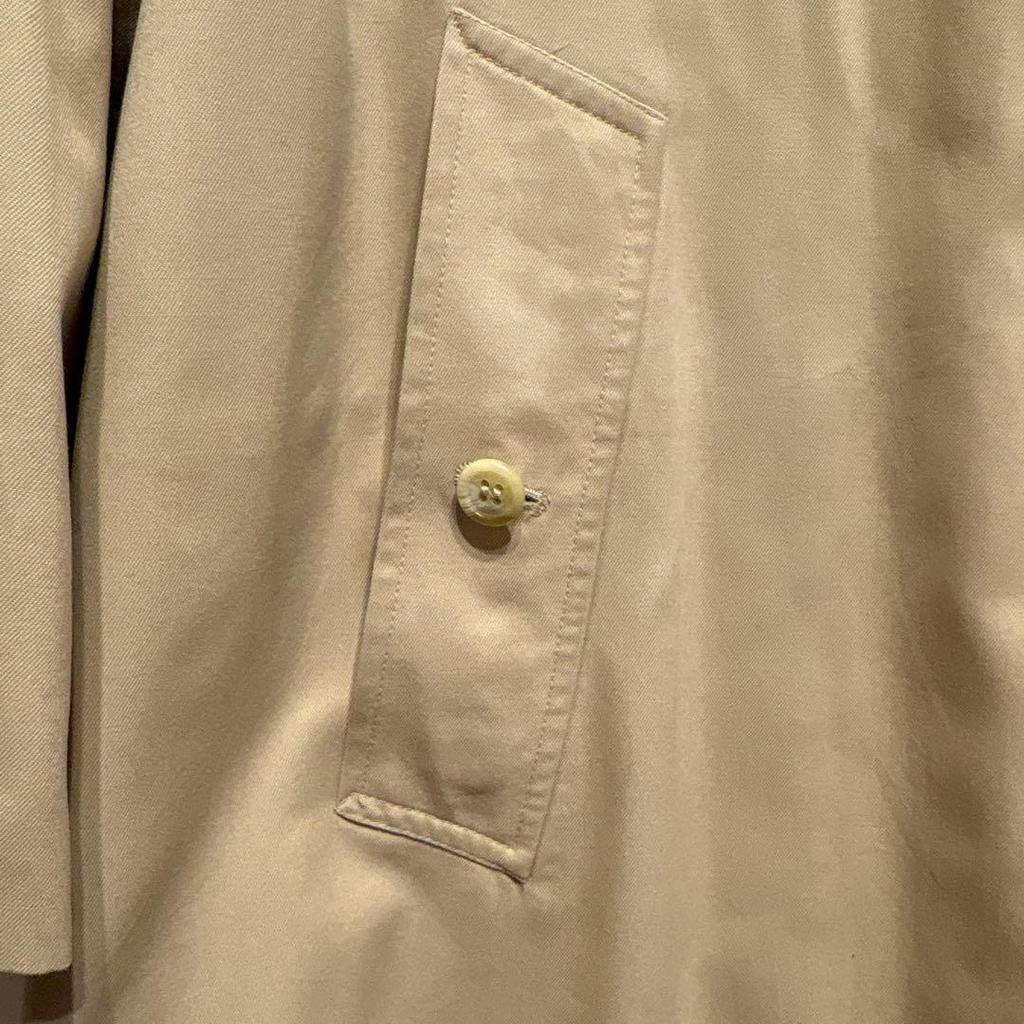 Used 80s UK-made Burberrys Single-Sleeve Balmacaan Trench Coat