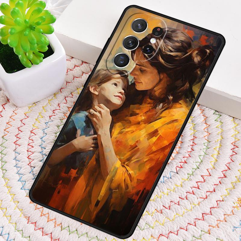 Супермама Девочка Мальчик Сын Дочь ТПУ Чехол для Телефона Для Samsung Galaxy note 10 pro S26 S25 S24 S23 S22 Ultra Plus S21 FE S20 Чехол