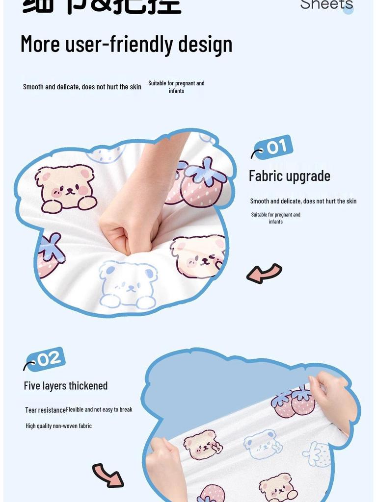 Очень большой толстый одноразовый гостиничный постельный комплект: Пододеяльник, наволочка, банное полотенце и грязеотталкивающая простыня.