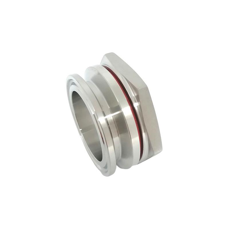 Weldless Bulkhead Fitting 1.5" 2" TC 304 Stainless Steel Sanitary Tri Clamp Homebrew Kettle Water Tank Aquarium Pipe Connector