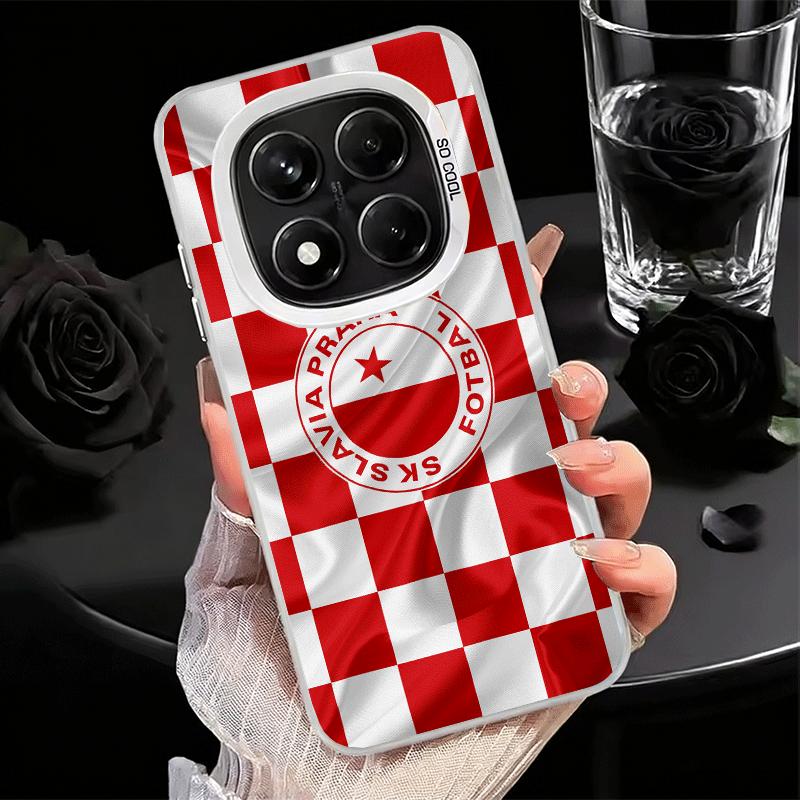 Sk Slavia Praha Чехия Ударопрочный чехол для телефона для Xiaomi Redmi Note 15 14 13 12 Pro Plus 11 11S 11T 5G Чехол Защита от падения Fu