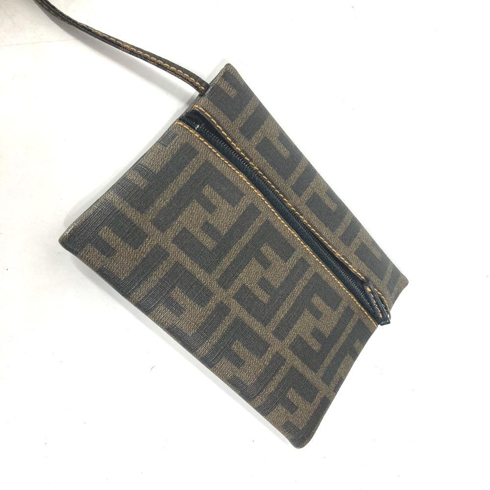 FENDI Mesh Bag Beach Bag Vintage Zucca Tote bag with pouch Shoulder Bag Brown