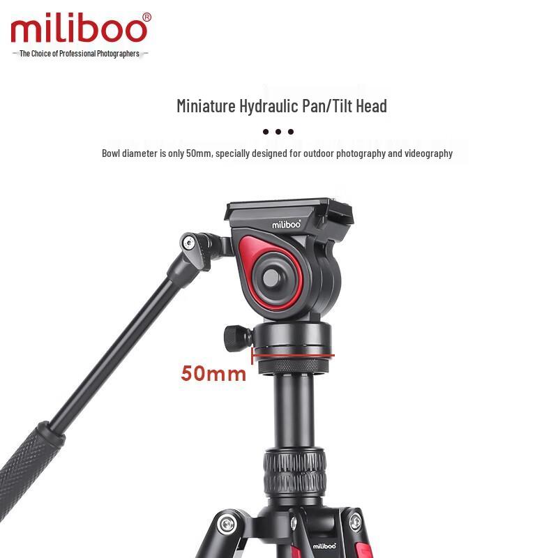 Miliboo MUFB-BK Carbon Fiber Tripod with Hydraulic Head