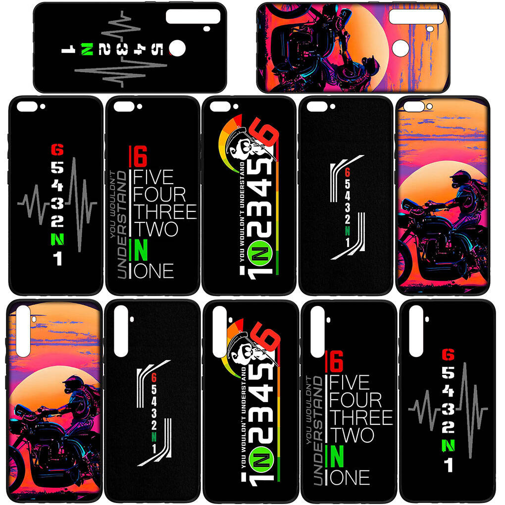 Phone Case for iPhone 17 16 15 Plus Huawei P30 P20 Lite Redmi Note 14 12 11 13 Pro Max OPPO A60 A80 A40 A18 A38 A54 Motorcycle Motorbike 1N23456 Cover