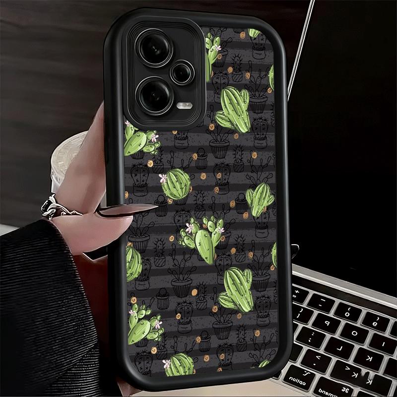 Чехол для телефона Xiaomi Redmi Note 15 14 13 Pro Plus с рисунком кактуса, корпус 12S 11 11S 11T 5G 14S, мягкий силикон, Funda