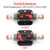 Stlxy resettable circuit breaker DC 12V/24V/48V solar photovoltaic connector, resettable fuse 100A 80A 50A 40A 20A