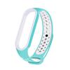 Силиконовый ремешок для Xiaomi Mi Band 8 7 6 5 4 3 двухцветный ремешок против пота спортивный дышащий сменный ремешок с пряжкой для Mi Band 8 7 6 5 4 3