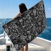 Mint Pastel ButterflyBeach Towel Ultra-fine Fiber Quick Drying Absorbent Beach Swimming Vacationvacation Essentials Gifts