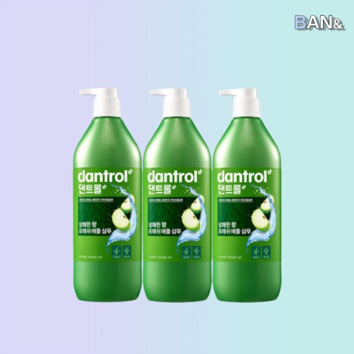 DANTROL Освежающий аромат Свежее яблоко Шампунь 820 мл x 3 (30429975)