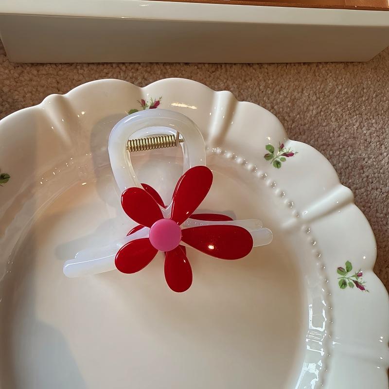 Ранневесенняя цветочная ацетатная заколка для волос, Элегантная заколка-акула в виде подсолнуха для женщин, Модная и премиальная заколка-краб для волос