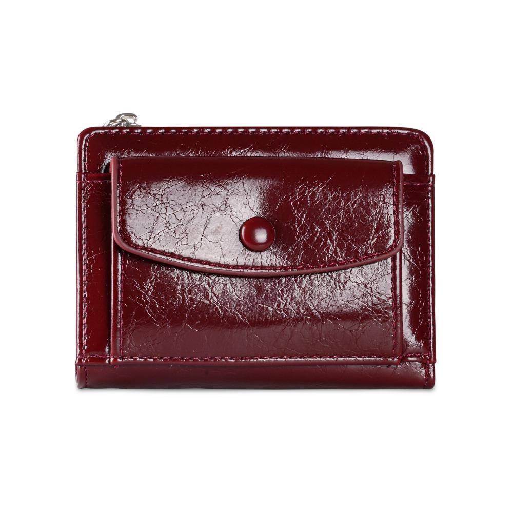 Ultra Thin Women Short Wallet Short Clutch Coin Pouch Portable PU Leather Card Holder Women