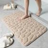 3D нескользящий коврик для ванной комнаты, тисненый булыжник, впитывающий коврик для двери, коврик для двери, машинная стирка, быстросохнущий