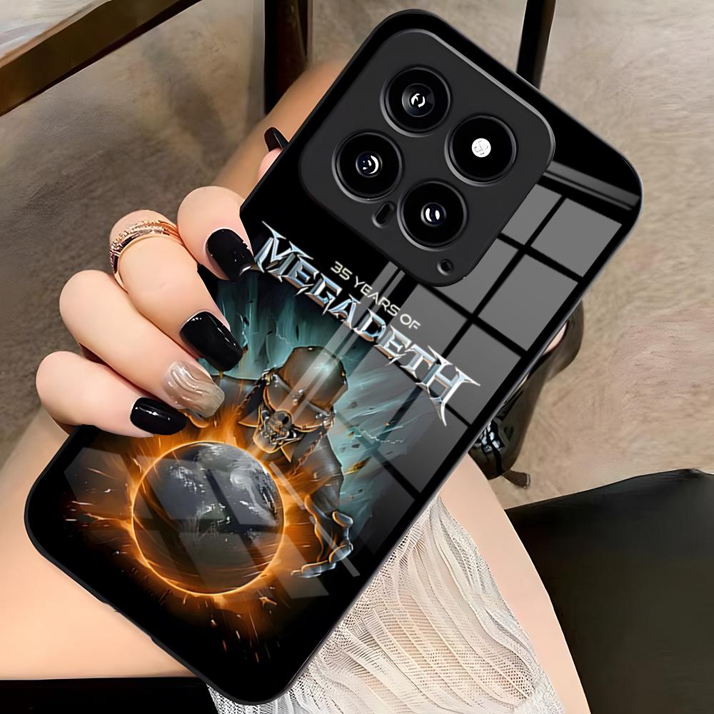 M-MegadethS Rust In Peace Phone Case For Xiaomi 15 Redmi Note 14 13 12 11 T Lite Ultra Pro ProPlus 12 10 C 5G Glass Cover
