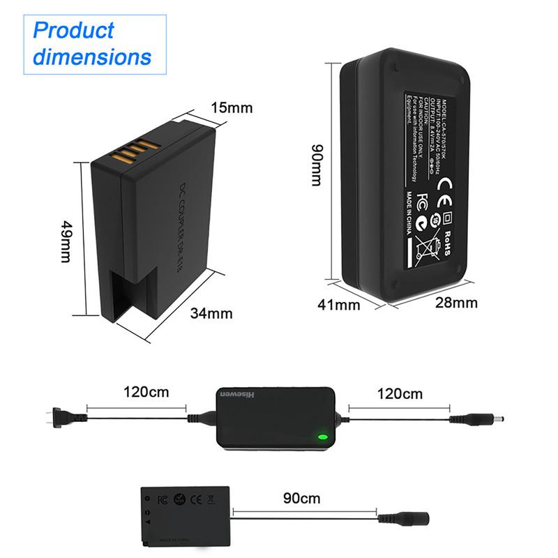 Сетевой адаптер ACK-E18, макет батареи LP-E17, DC-муфта DR-E18 Комплект для Canon EOS Rebel T6i T6s T7i T8i RP R10 77D 200D 250D