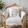 Gifts for Best Friend Pillow Covers 18x18, Long Distance Friendship Gifts, I  You Lived Next Door Decorative Throw Pillow Covers for Couch Sofa Home