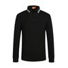 Autumn Winter Men Women Long Sleeved Lapel Polo Shirt, Mercerized Cotton Top, High-quality Soft Business Shirt, Outdoor Sports T-shirt Solid Color